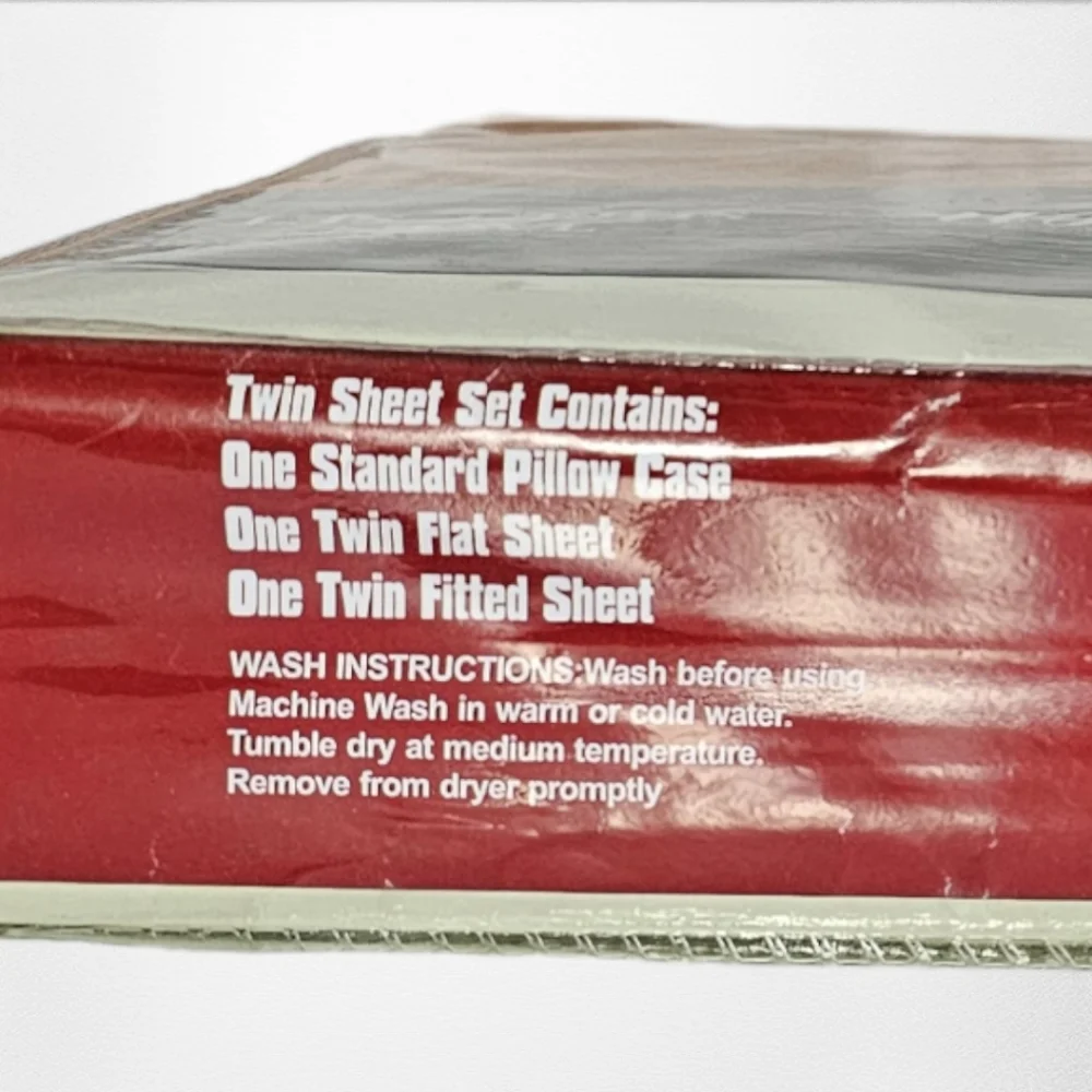 Manhattan Collection Twin Sheet Set Extra Soft Orange